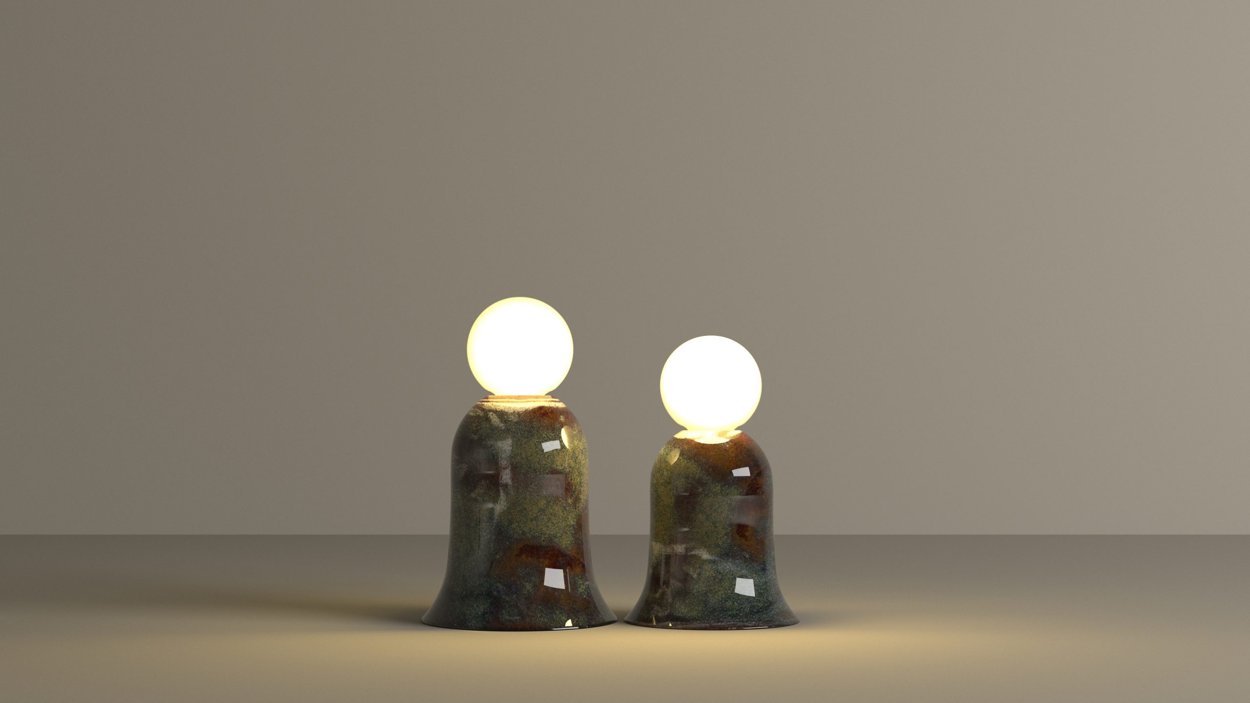 LAMPES STROMBOLI ALLUME FACE 2