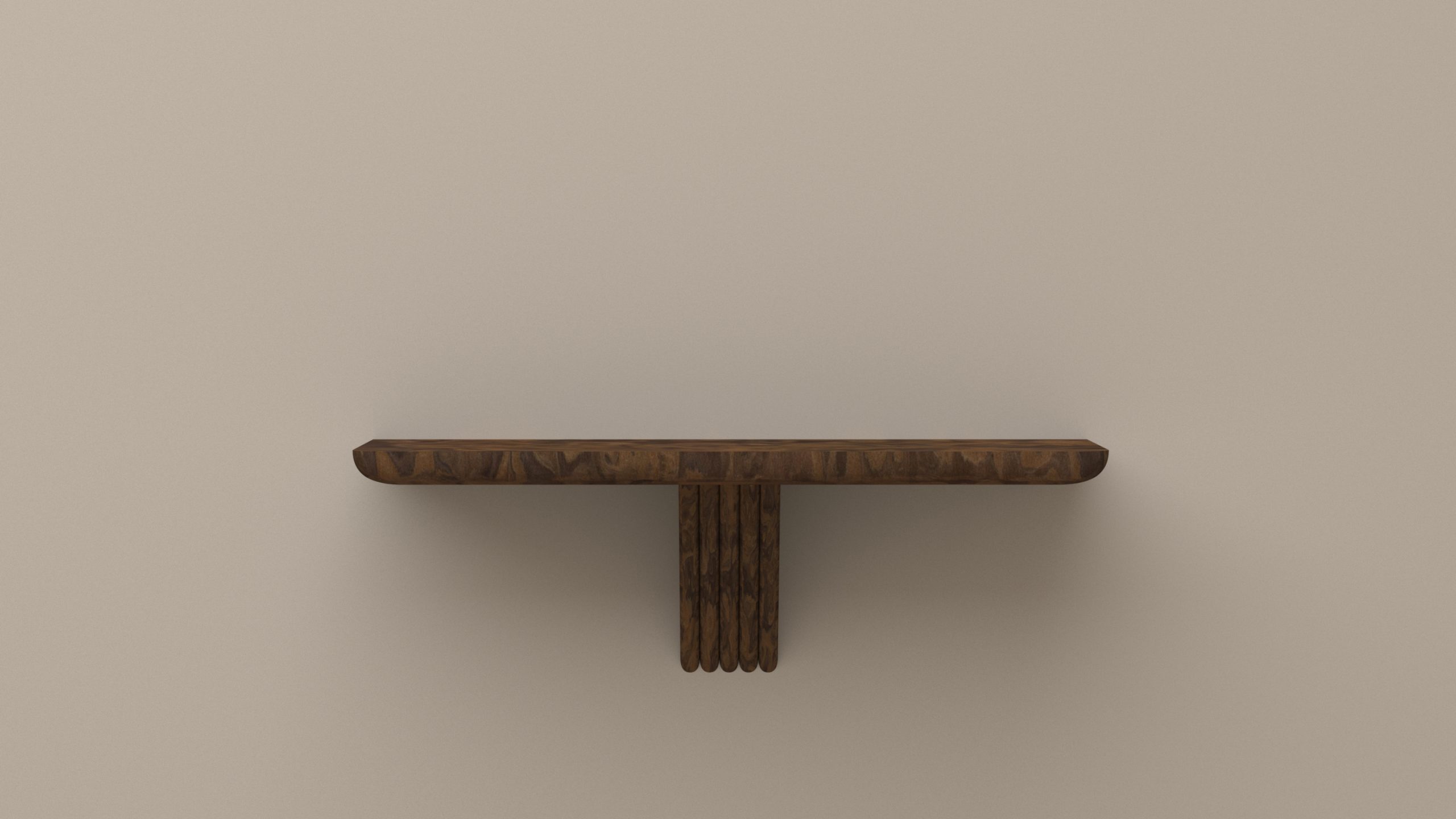 Etagère loupe de noyer Gigina