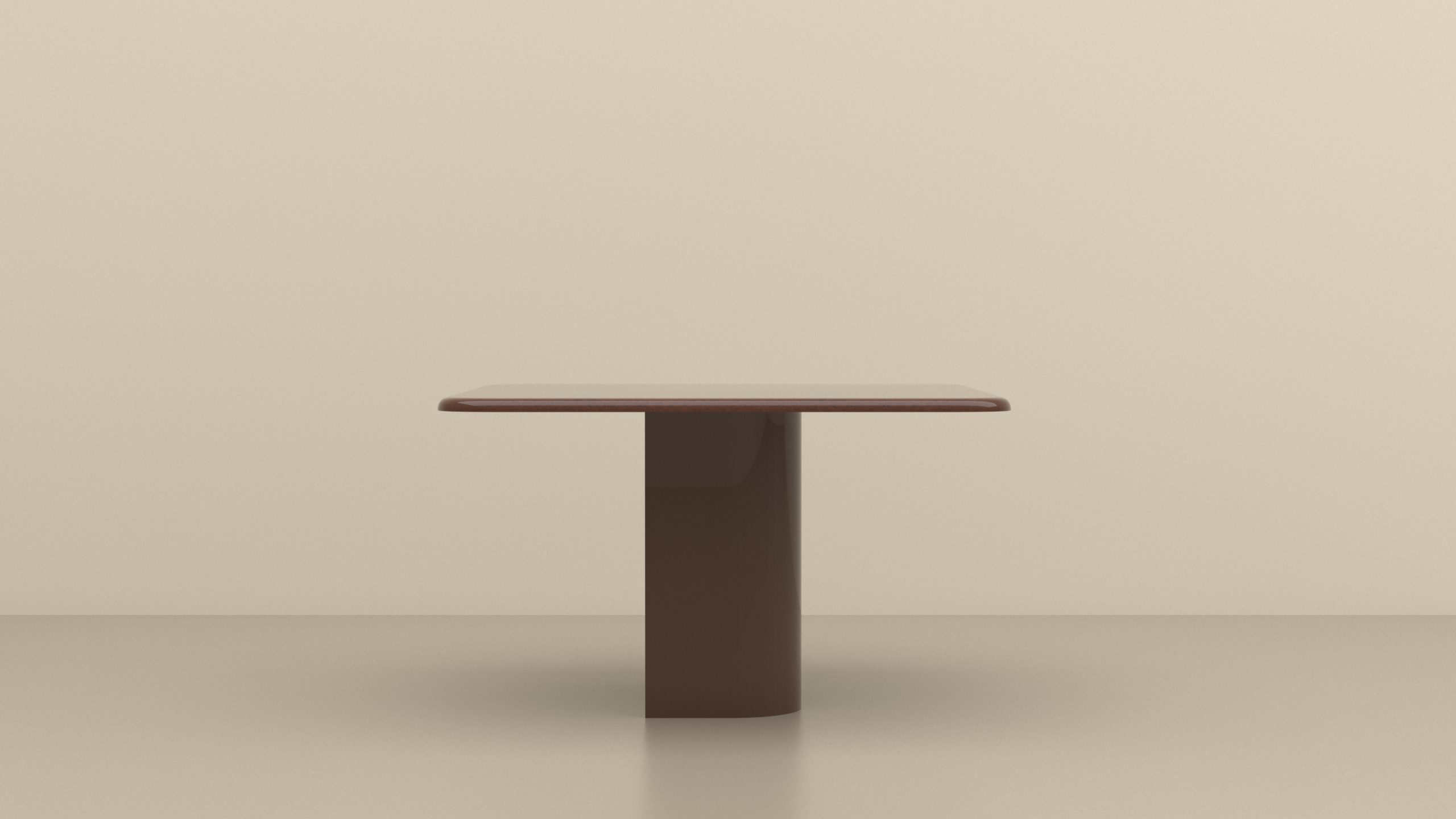 TABLE MARRON COTE