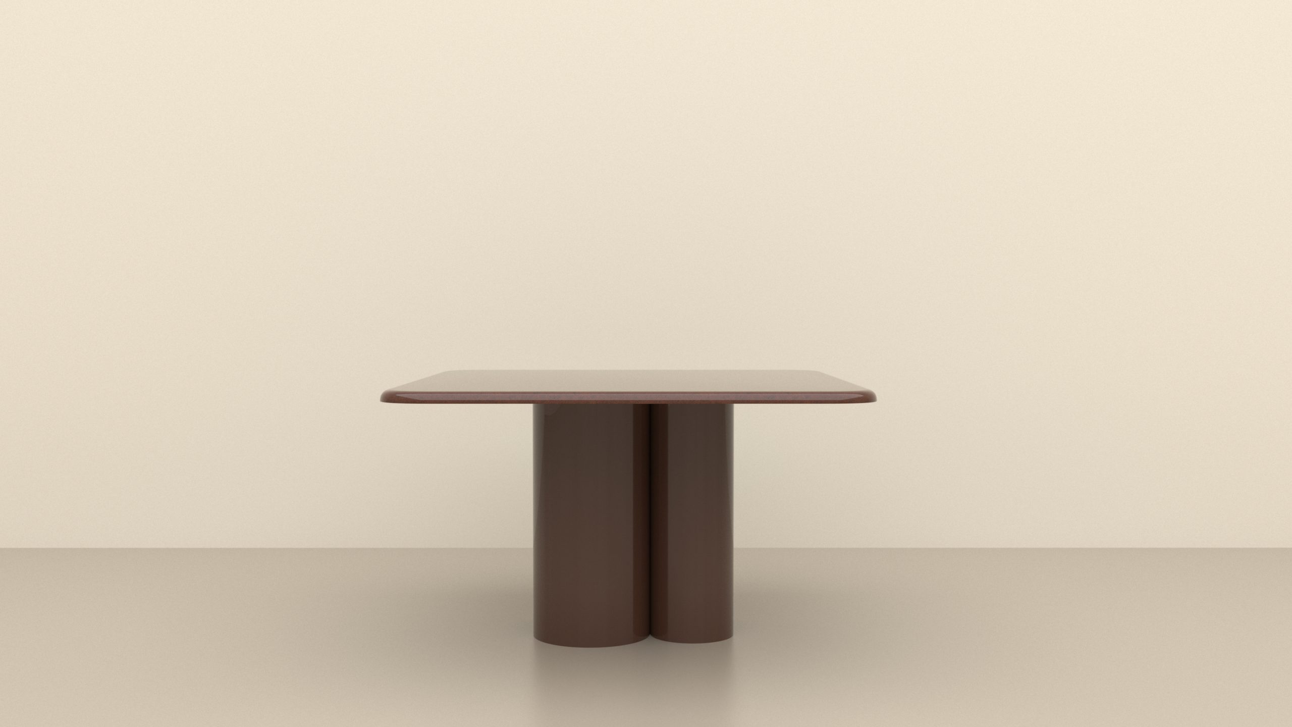 TABLE MARRON FACE