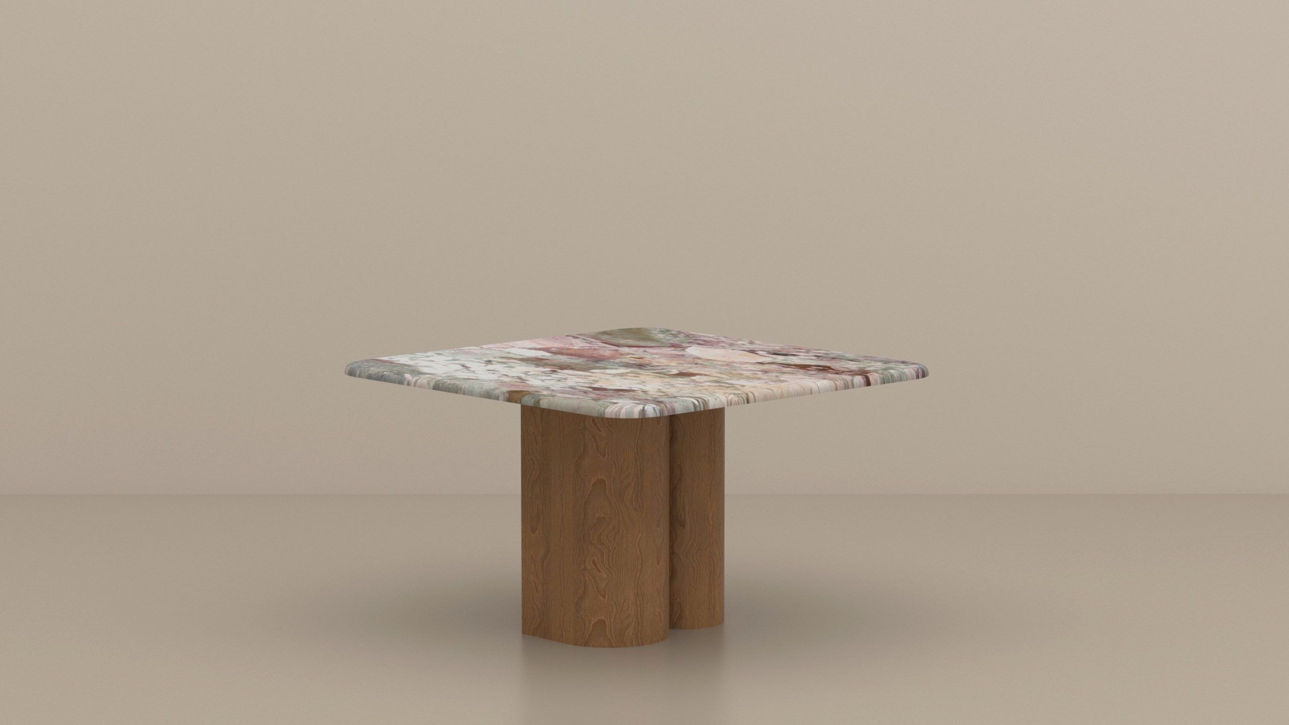 TABLE PERS PIED BOIS ET PLATEAUBOTICELI