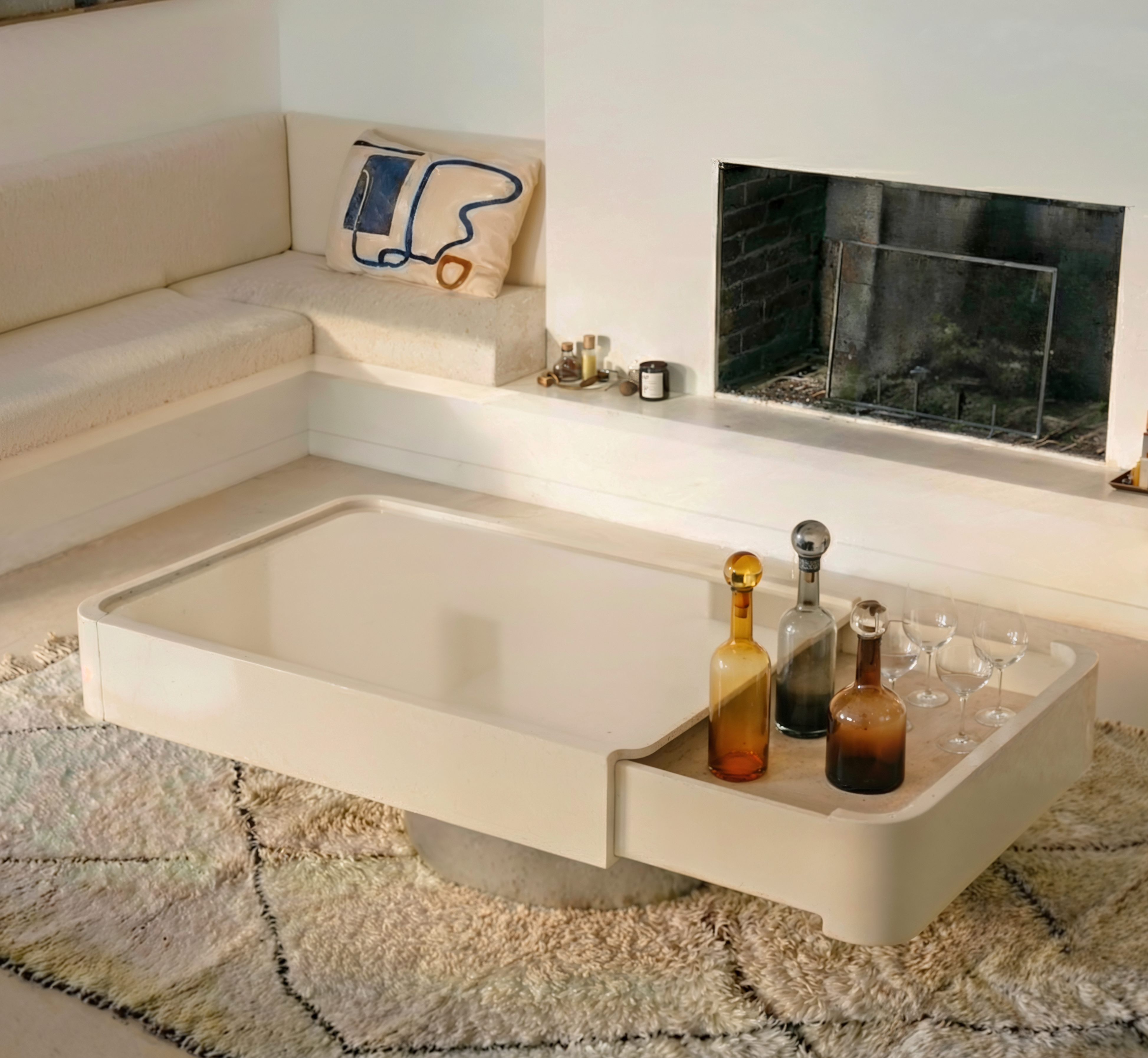 Ambiance table basse MARTINI Ivoire